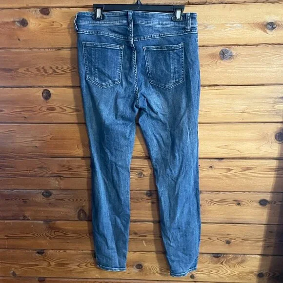 Pistola Jeans High Rise I’m Straight Medium Wash Distressed Size 31 - Picture 4 of 11